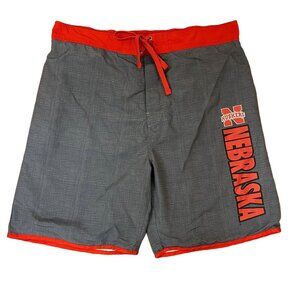 KA Knights Apparel Nebraska Huskers Swim Trunks Shorts Baggies sz Large